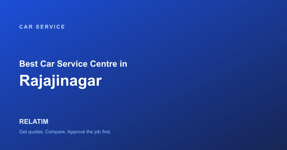 Best Car Service Centre in Rajajinagar, Bangalore
